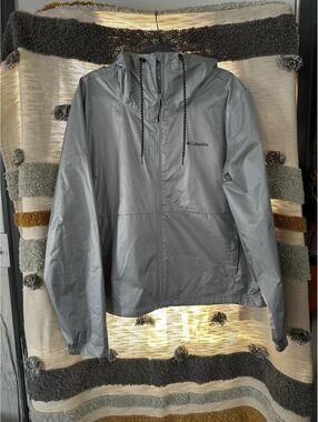 Columbia Windbreaker Jacket | Size Women's XXL | Shiny Simmering Silver